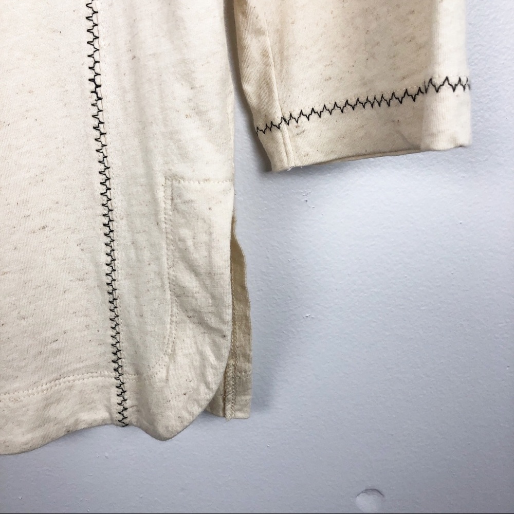 Madewell Aztec Embroidered Top Boho Cream XS - Picture 4 of 6